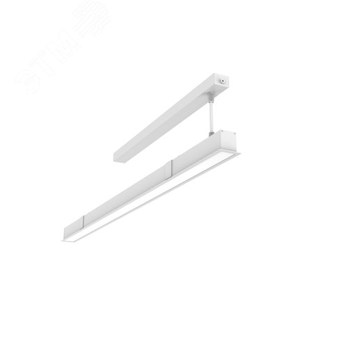 Cветильник cветодиодный Angusta Intus 1766x50x65мм встраиваемый 61 Вт 4000 К IP40 RAL9003 белый с рассеивателем опал