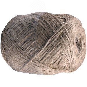 Шпагат джутовый 3-ниточный, d=1,8 мм, 100 м, 18 кгс, 1,6 ктекс