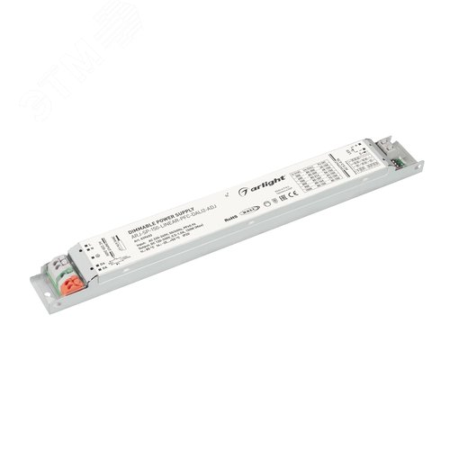 Блок питания ARJ-SP-150-LINEAR-PFC-DALI2-ADJ (150W, 120-330V, 0.5-1.0A) (IP20 металл, 5 лет)
