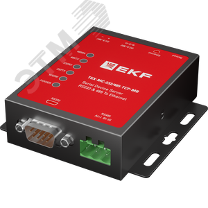 Преобразователь RS-232/485 в Ethernet, Modbus TCP/RTU/ASCII TSX EKF
