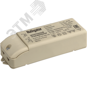 Трансформатор электронный 60w 12v с защитой
