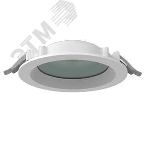 Светильник светодиодный DL-01 Pro 160 мм 25 Вт 3000 К CRI90 176x51 мм IP65/40 RAL9003 белый муар с защитным силикатным стеклом аварийный автономный постоянного действия