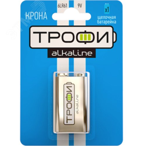 Батарейка Трофи 6LR61-1BL ENERGY POWER Alkaline (12/96/6144)