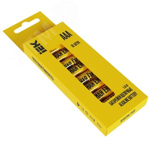 Батарейка щелочная Alkaline LR03/AAA (10шт/бокс) IEK