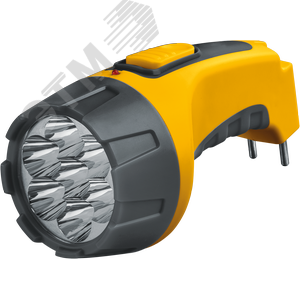 Фонарь светодиодный NPT-CP04-ACCU 7LED аккумуляторный с вилкой для зарядки пластик