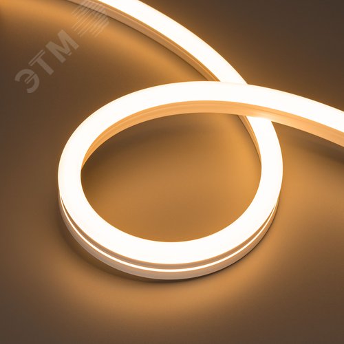 Лента герметичная MOONLIGHT-SIDE-A140-12x24mm 24V Warm2200 9.6 W/m, IP68, 5m, wire x2, вывод прямой, 3 года