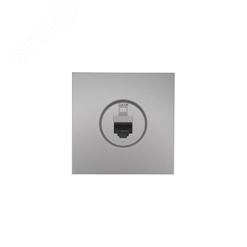 ZIMA Розетка компьютерная Cat 6, механизм, серый матовый Lezard 704-7488-140