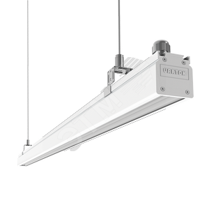 Светильник светодиодный Mercury Mall IP54 1095x54x58мм акрил 57W 4000К белый RAL9003