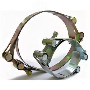 Хомут ленточный двухболтовый 45-55 W1 оцинкованная сталь 2.2 45-55/20 ГОСТ 28191-89