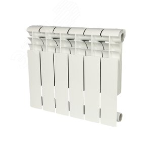 Радиатор алюминиевый ROMMER Profi 350 6 секций белый