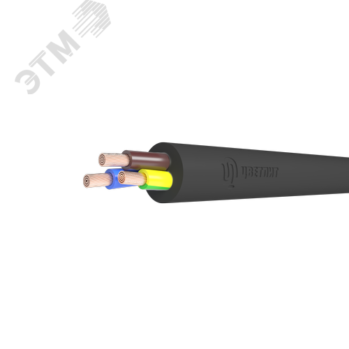 Провод  ПВСнг(А)-LS 2х6+1х6 Ч (100 м) ТРТС