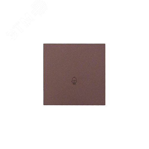 ZIMA Кнопка звонка, 10 А, механизм, шоколад Lezard 704-7388-103QC