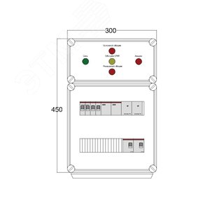 Щит управления электрообогревом DEVIBOX FHR 1x1700 D330 (в комплекте с терморегулятором и датчиком температуры)