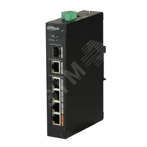 Коммутатор неуправляемый уличный 4 порта RJ45 10 100 1000 Мб/с PoE 60Вт