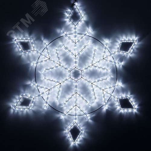 Фигура ARD-SNOWFLAKE-M9-900x900-360LED White 230V, 22W Ardecoled, IP65