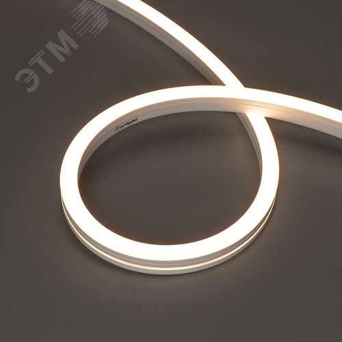 Лента герметичная MOONLIGHT-SIDE-A140-12x17mm 24V Warm3000 9.6 W/m, IP67, 5m, wire x2, вывод кабеля боковой