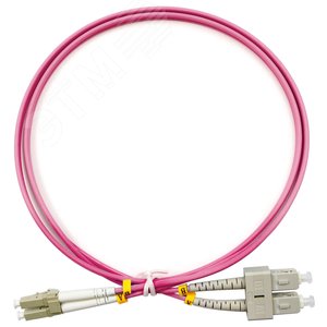 Патч-корд оптический duplex 1,5м LC-SC 50/125MM OM4 LSZH
