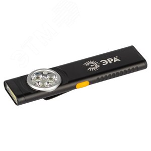 Фонарь LED рабочий аккумуляторный 11 режимов магнит клипса турбо режим 10Вт серия Практик RA-707 ЭРА