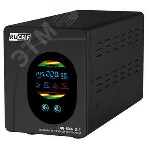 Источник бесперебойного питания UPI-500-12-E,     Line-interactive, 500 ВА/300 Вт, 1/1