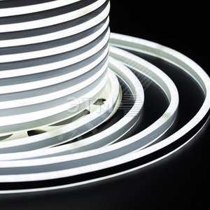 Неон гибкий LED SMD, компактный 7х12 мм, двухсторонний, белый, 120 LED/м, 100 м