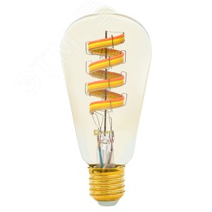 Лампа умная филаментная RGB E27 ST64