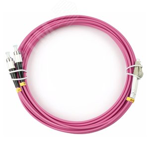 Патч-корд оптический duplex 20м LC-FC 50/125MM OM4 LSZH