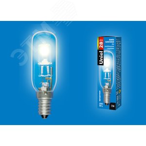 Лампа галогенная для холодильников и вытяжки HCL-28/CL/E14/F25 special прозрачная картон