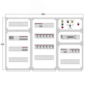 Щит управления электрообогревом DEVIBOX HR 15x1700 D850 (в комплекте с терморегулятором)