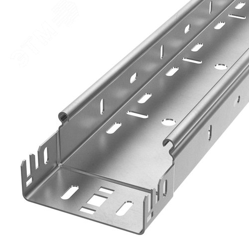 Лоток перфорированный Профи INOX (AISI 304) 100х50x6000 (1,5 мм) (12 м/уп)