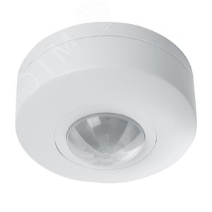 Датчик движения ИК потолочный 1200w 360 градусов 6м IP20 белый