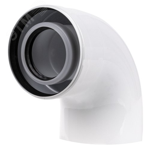 Отвод 90 гр коаксиальный d 60/100