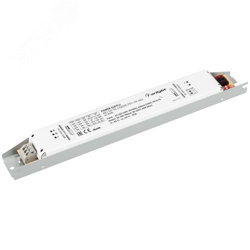 Блок питания ARJ-SP-90-LINEAR-PFC-HV-ADJ (90W, 350-700mA) ( IP20 Металл, 5 лет)