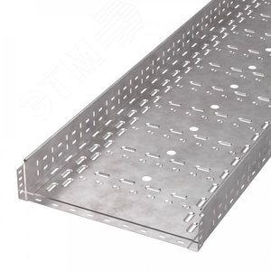 Лоток перфорированный Стандарт INOX (AISI 409) 500х100х3000 (1,0 мм) (6 м/уп)