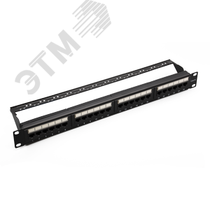 Патч-панель 19'. 24 порта RJ-45. UTP. 6. 1U