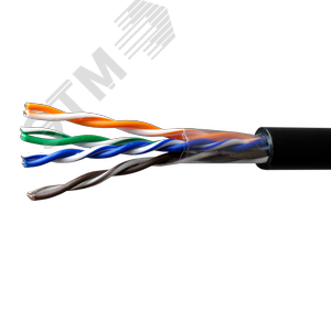 Витая пара U/UTP кат 5e 4x2xAWG24 Standart Cu PE OUT