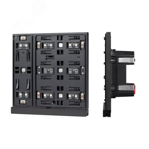 Панель управления кнопочная INTELLIGENT ARLIGHT KNX-303-22-IN Black (Bus) (IARL, IP20 пластик, 2 года, механизм)