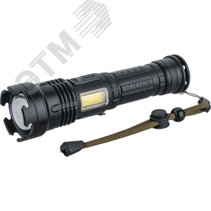 Фонарь светодиодный NPT-P06-ACCU алюминиевый профессиональный 1P70 LED 20Вт+1COB LED 2Вт li-ion 2Ач
