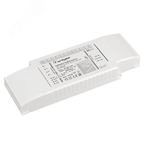 Блок питания ARJ-SP-50-PFC-DALI2-MIX-PD (50W, 9-55V, 0.7-1.2А) (IP20 Пластик, 5 лет)