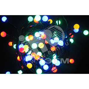 Электрогирлянда Жемчужные шарики 48LED синяя