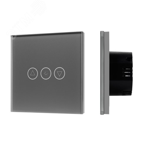 Светорегулятор сенсорный с Zigbee управлением SWT-OMALI-SD3-ZB-GR 250V, 500W Стекло