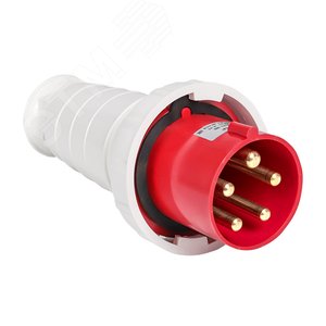 Вилка кабельная 63А 3Р+N+Е IP67 переносная 380В 035