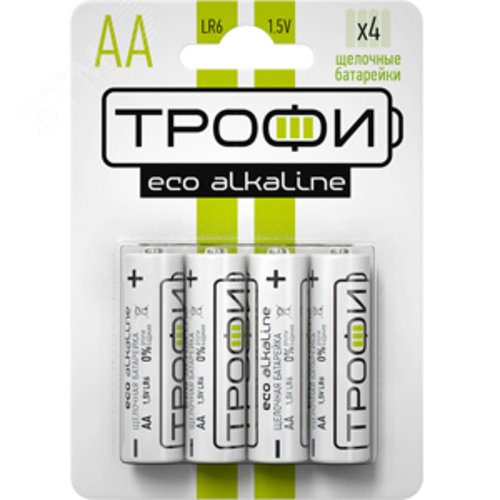 Батарейка Трофи LR6-4BL ENERGY Alkaline (40/720/17280)