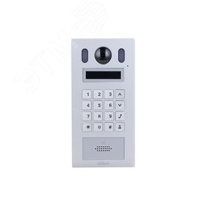 Панель вызывная домофона, без сенсорного экрана, 2 Мп, серебро