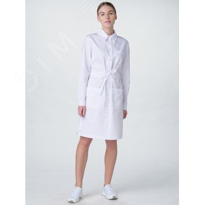 Халат женский Сансара-001 (тк.Смесовая,160) MedLine, белый,44-46,158-164