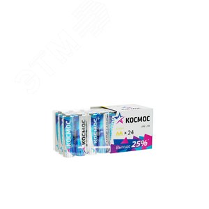 Батарейка  LR6 AA, Alkaline 1.5В, 24 шт/уп,