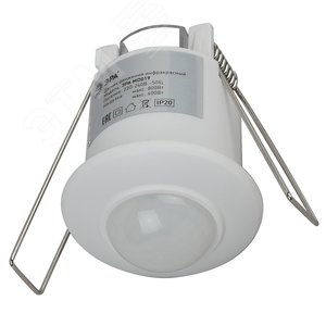 Датчик движения белый, мощность 1200 Вт, 360 гр.,6М,IP20 MD 019 ЭРА
