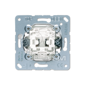 Переключатель универсальный 1-клавишный (проходной). Механизм. 10A 250V