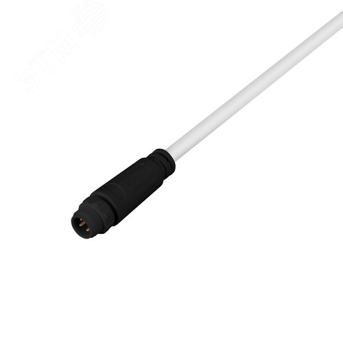 Коннектор питания MOONLIGHT-SPI/DMX-CON-POWER-MALE-BLK IP67 пластик, 3 года