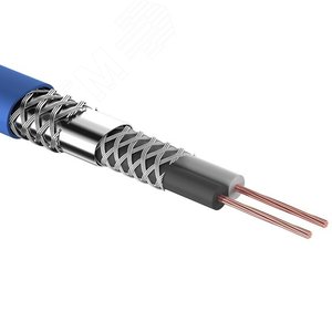 Кабель микрофонный КММ 2х0.25 кв.мм, диаметр 6.8 мм, синий, 100 м, REXANT