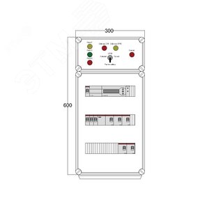 Щит управления электрообогревом HS 5x1700 D850 (в комплекте с терморегулятором)